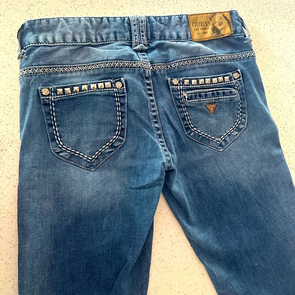 GUESS vintage 1981 Blue Denim Studded Jeans